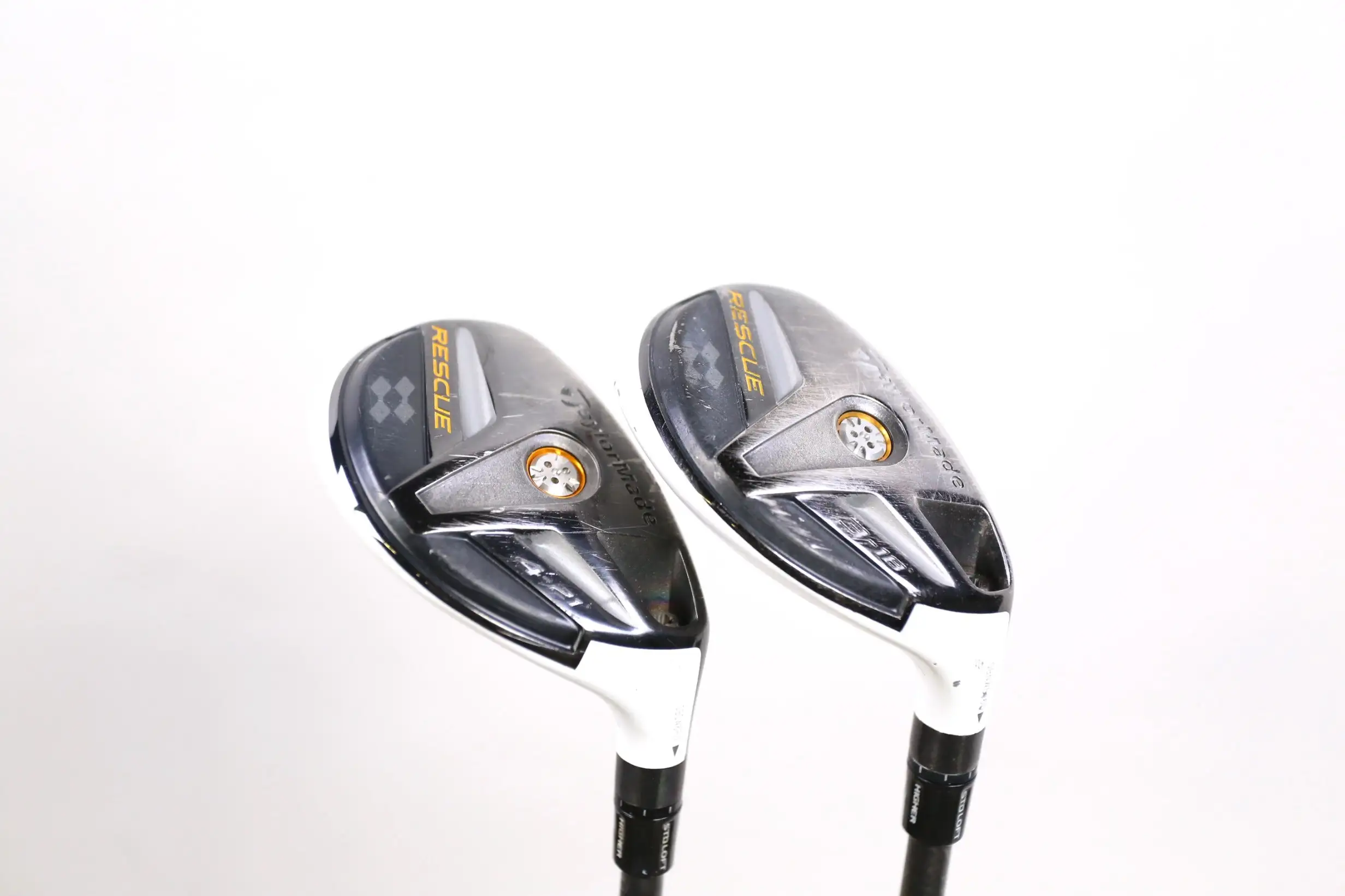 TaylorMade Rescue TP 2011 3, 4 Hybrid Set RH Aldila RIP Graphite Shafts Stiff - Image 2