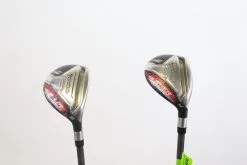 TaylorMade AeroBurner Black Rescue 4, 5 Hybrid Set RH REAX Graphite Seniors Flex