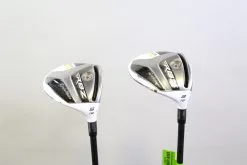 TaylorMade RBZ Stage 2 3, 5 Wood Set RH RocketFuel Graphite Shafts Regular Flex