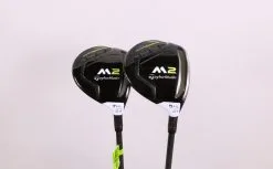 TaylorMade M2 2017 5, 7 Wood Set RH Matrix White Tie Graphite Shaft Ladies Flex